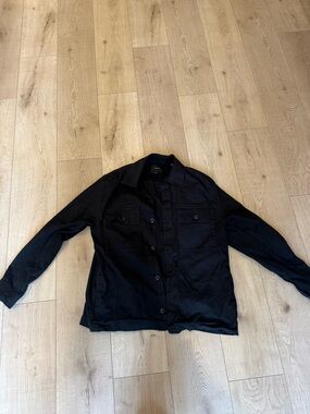 Men's Vince Black Button-Up shacket